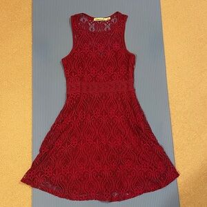 Liberty Love Crimson Lace Top